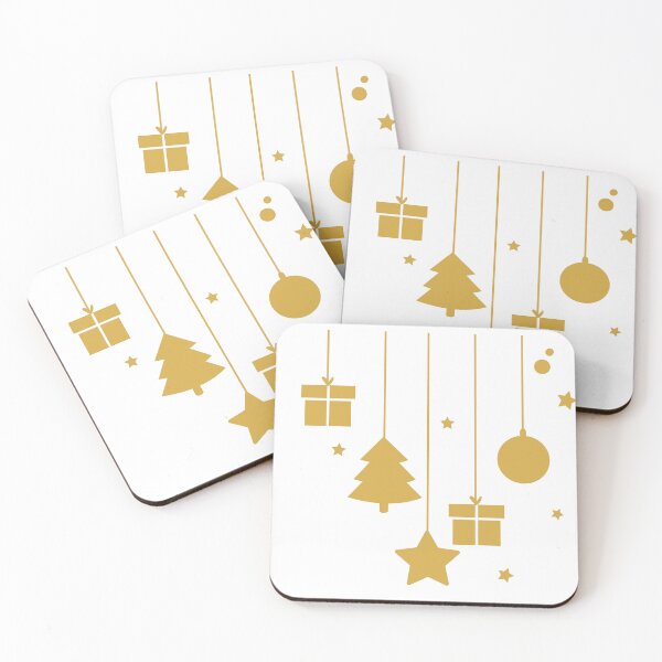 Item preview, Minimalist Gold Christmas Hanging Decor Design – Modern Holiday Art designed and sold by ReeDrops.