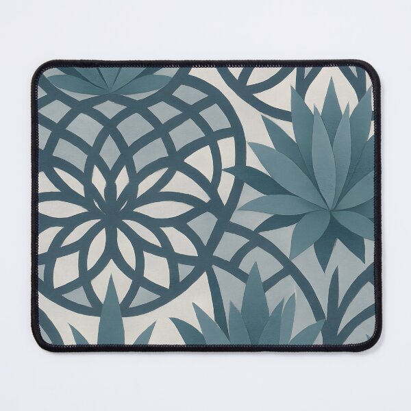 Item preview, Kaleidoscope x Agavaceae Art Print – Agave Blues & Greys designed and sold by Artsy-With.