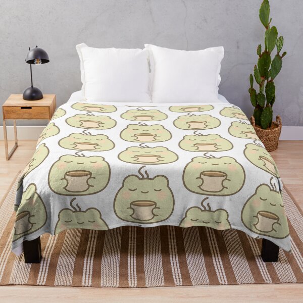 Item preview, Kawaii Mochi Hot Chocy Frog Sticker designed and sold by BluesSketchbook.