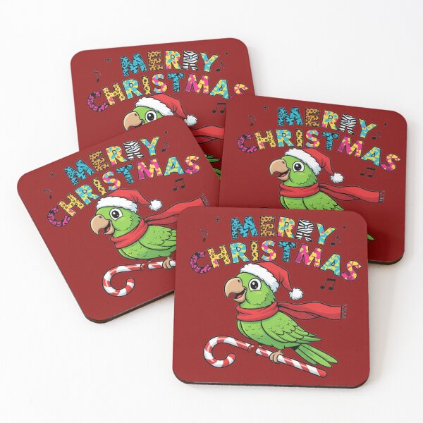 Item preview, Cute Christmas Parrot With Candy Cane designed and sold by UniqueArtsOnly.
