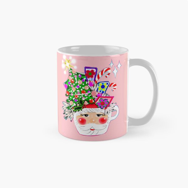 Item preview,  Santa Cup Vintage Trinkets Pink Christmas designed and sold by TinaSalazar.