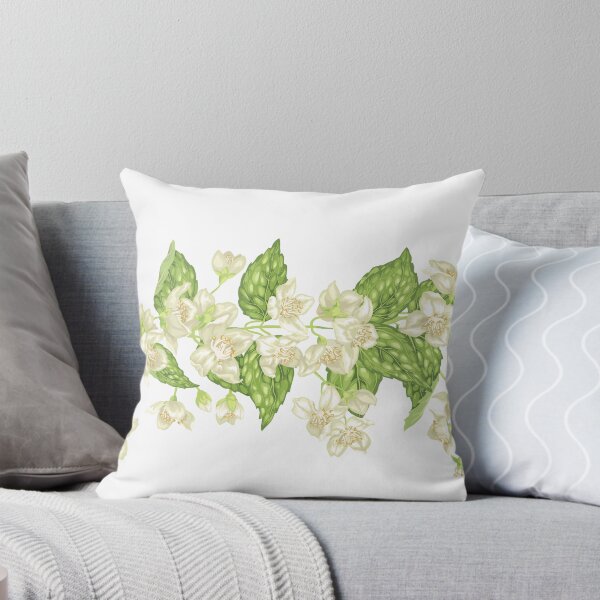 Item preview, Jasmine branch seamless vertical pattern designed and sold by Yulia Fushtey.