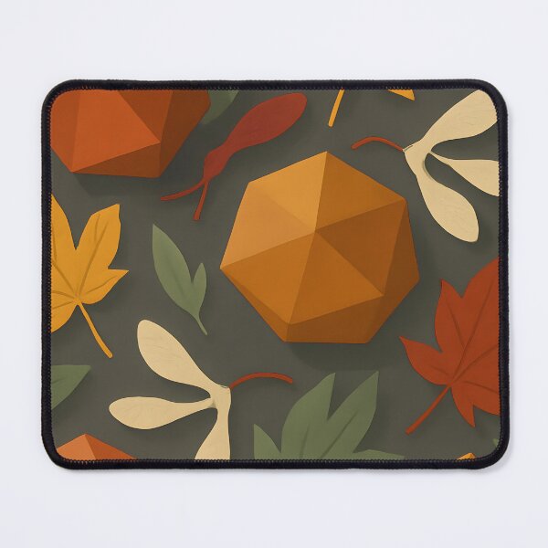 Item preview, Dodecahedron x Aceraceae Art Print – Autumn Leaf Palette designed and sold by Artsy-With.