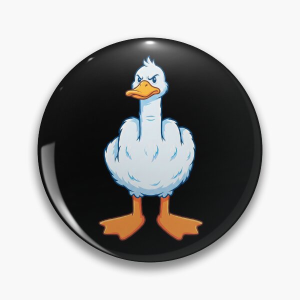 Item preview, Funny Middle Finger Duck - Rude "Duck You" Goose Pun designed and sold by SlocifieShop.