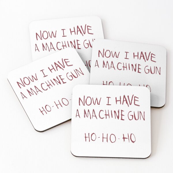 Item preview, Now I Have a Machine Gun – Ho Ho Ho (Handwritten Christmas Quote) designed and sold by DiamondSkyShirt.