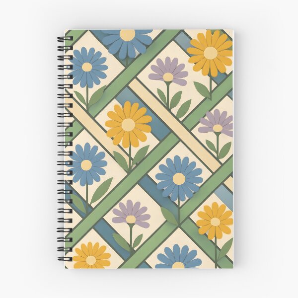 Item preview, Parallelogram x Asteraceae Art Print – Wildflower Field Palette designed and sold by Artsy-With.