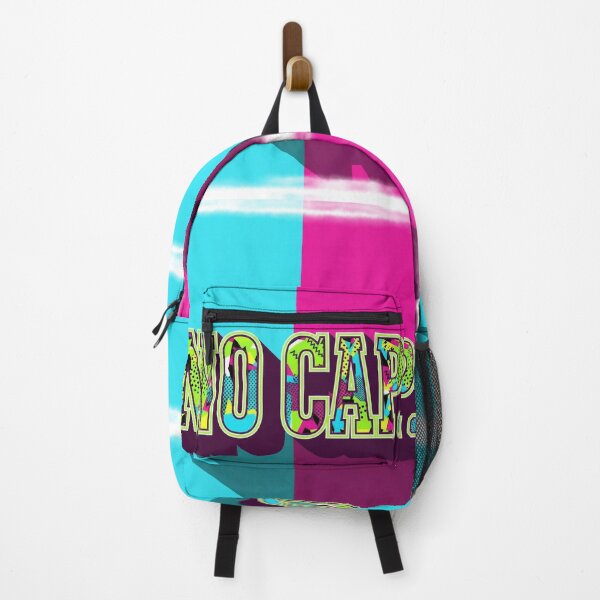 Item preview, "NO CAP" Bold Retro 3D Typography - Vibrant Split Color Pop Art Design designed and sold by WHITE FLAME PRINTS.