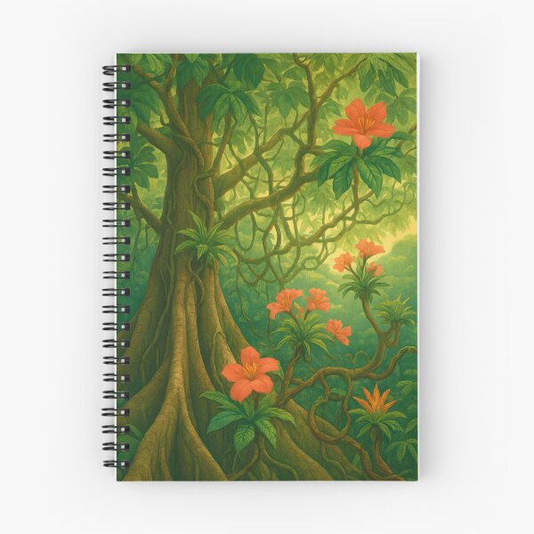 Item preview, Tropical Canopy Pattern – Kapok Emergent Layer, Midday Glare designed and sold by Artsy-With.