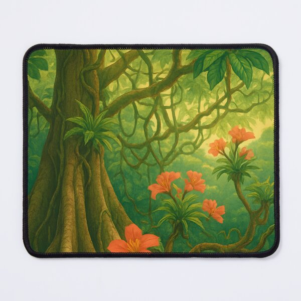 Item preview, Tropical Canopy Pattern – Kapok Emergent Layer, Midday Glare designed and sold by Artsy-With.