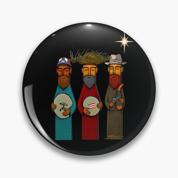 Item preview, Puerto Rican Three Kings Pleneros with Boricua Musical Spirit designed and sold by SoLunAgua ..