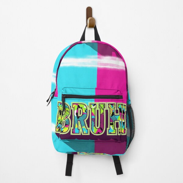 Item preview, "BRUH." Bold Retro 3D Typography - Vibrant Split Color Pop Art Design designed and sold by WHITE FLAME PRINTS.