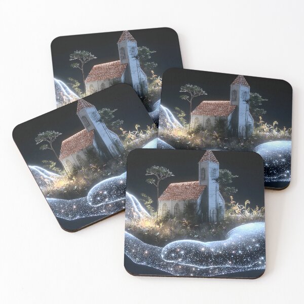 Item preview, Whimsical Church Emerging from a Cosmic Hand designed and sold by Artessie.