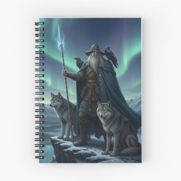 Artikelvorschau, Odin und seine Wölfe entworfen und verkauft von HuntsmithMerch.