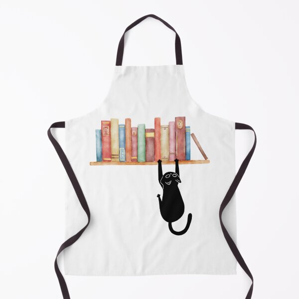 Item preview, Cat hanging on bookshelf - Cat and books designed and sold by Luisshopp.
