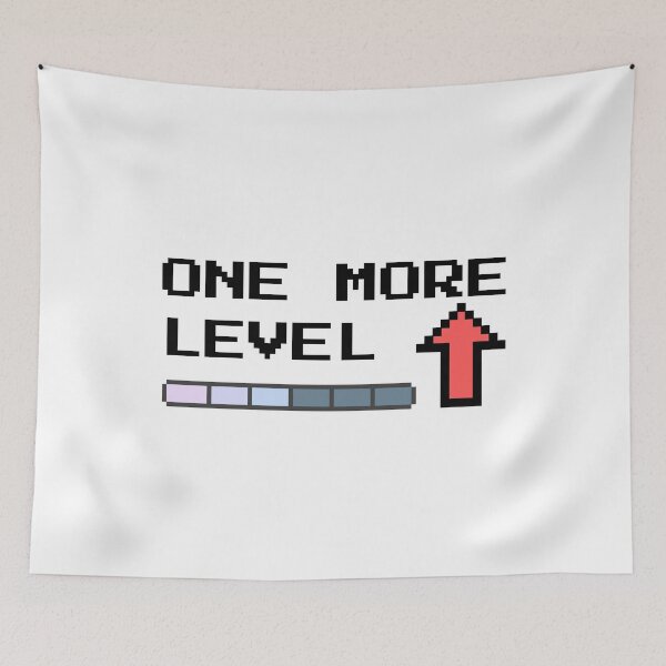 Item preview, Progress Bar Gamer – One More Level Motivational Design designed and sold by PHRASEandSTYLE.