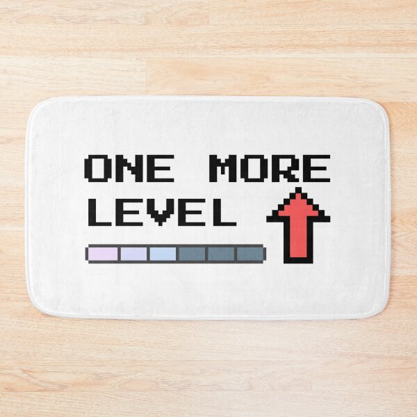 Item preview, Progress Bar Gamer – One More Level Motivational Design designed and sold by PHRASEandSTYLE.