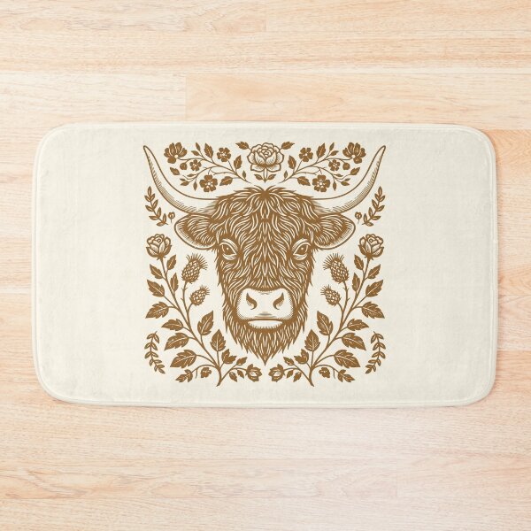 Item preview, Highland Cow Vintage Floral Animal Farm Girl   designed and sold by Y-Vibes.