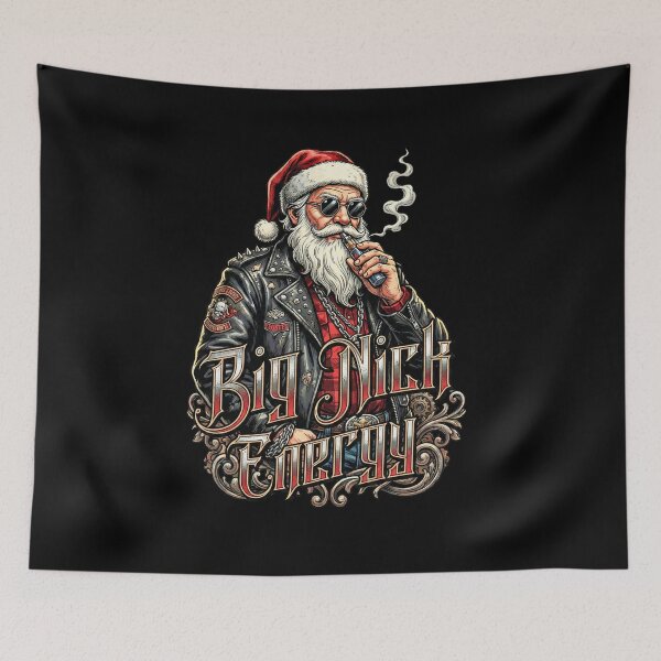 Item preview, Big Nick Energy - Funny Cool Gangster Santa Claus Christmas designed and sold by SlocifieShop.
