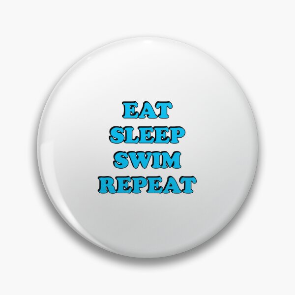 Item preview, Funny swimmer - Eat sleep swim repeat designed and sold by Inspirationmotivation.