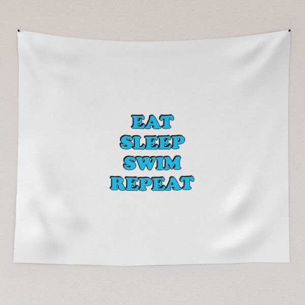 Artikelvorschau, Lustiger Schwimmer - Eat Sleep Swim Repeat entworfen und verkauft von Inspirationmotivation.
