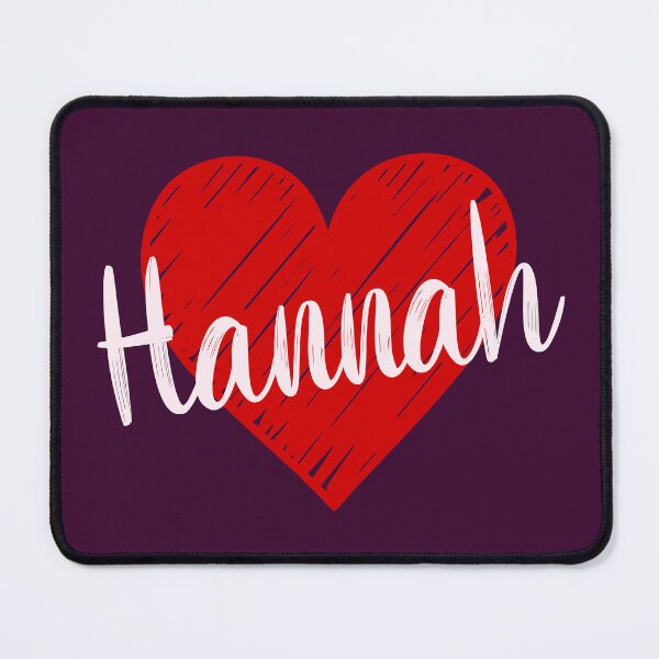 Item preview, Hannah Name Red Heart designed and sold by Jeallan Designs.