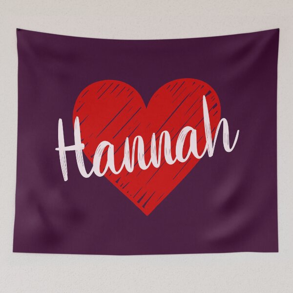 Item preview, Hannah Name Red Heart  designed and sold by Jeallan Designs.