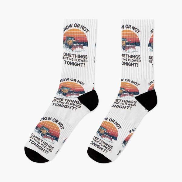 Item preview,  Snow or not somethings getting plowed tonight! designed and sold by NicMacTees.