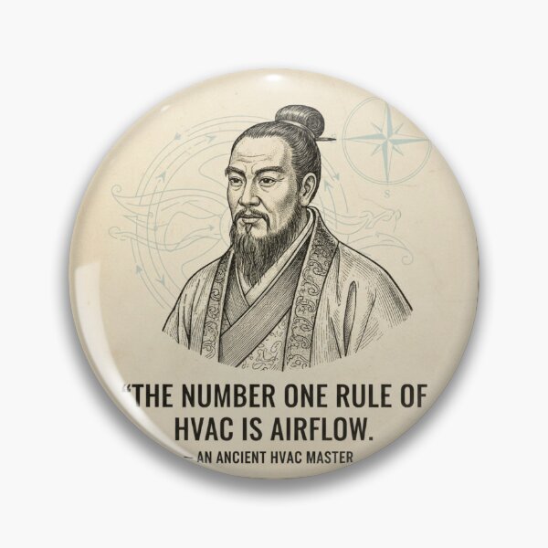 Item preview, The Ancient HVAC Master: Airflow Quote designed and sold by Mission Top-Secret Co..