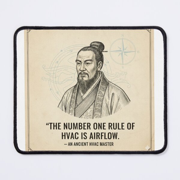 Item preview, The Ancient HVAC Master: Airflow Quote designed and sold by Mission Top-Secret Co..