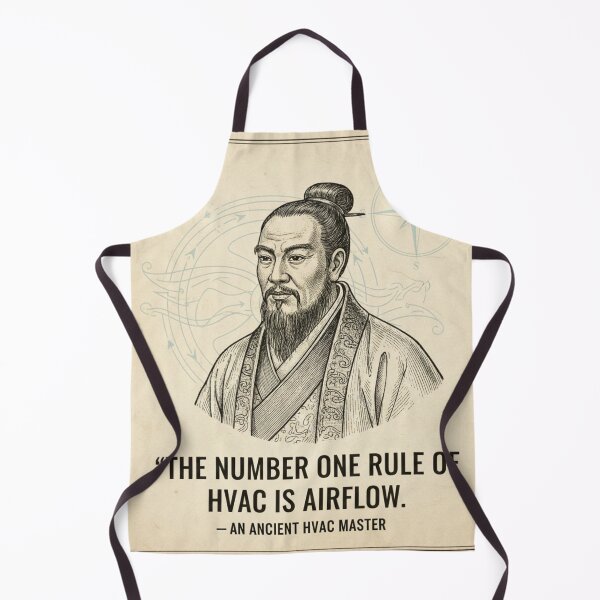 Item preview, The Ancient HVAC Master: Airflow Quote designed and sold by Mission Top-Secret Co..