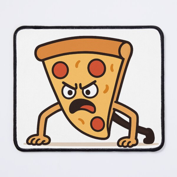 Item preview, Funny Pizza Slice Doing Pushups Fitness Whole Pizza In Mouth designed and sold by Bmd4Fitness.
