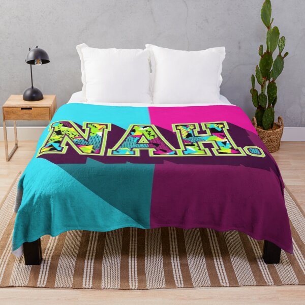 Artikelvorschau, „NAH.“ Markante Retro-3D-Typografie – Lebendiges Pop-Art-Design in zweifarbiger Optik entworfen und verkauft von WHITE FLAME PRINTS.