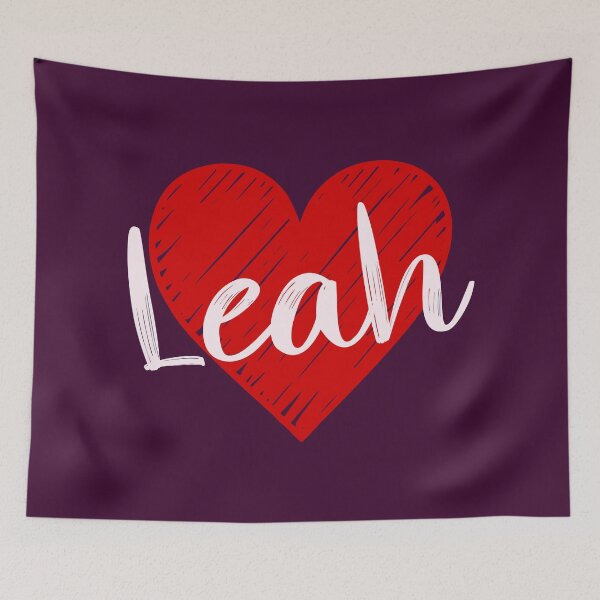 Item preview, Leah Name Red Heart  designed and sold by Jeallan Designs.