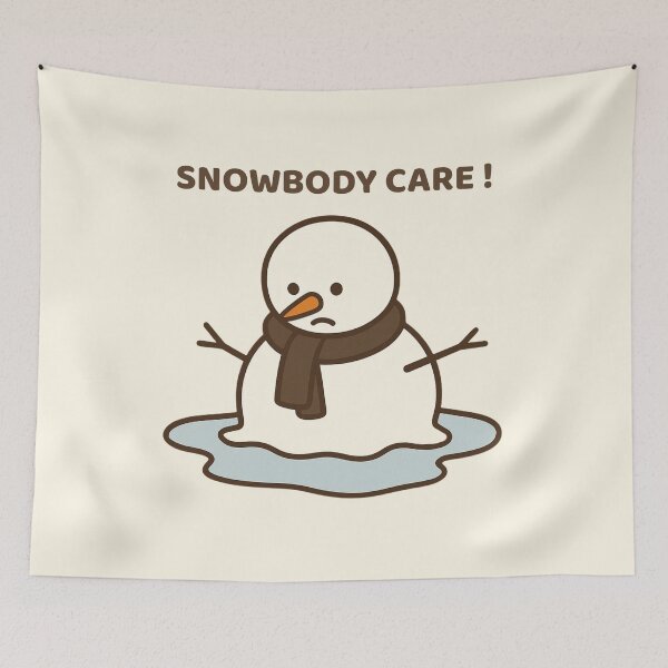 Item preview, Snowbody Care – Funny Melting Snowman Winter Pun designed and sold by RokaWorld.