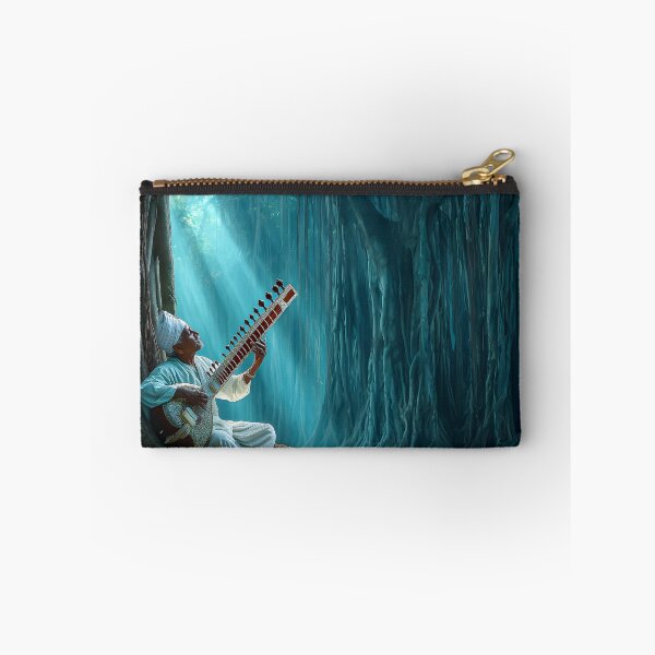 Item preview, Musician Playing Sitar Under Majestic Banyan Tree designed and sold by Artessie.