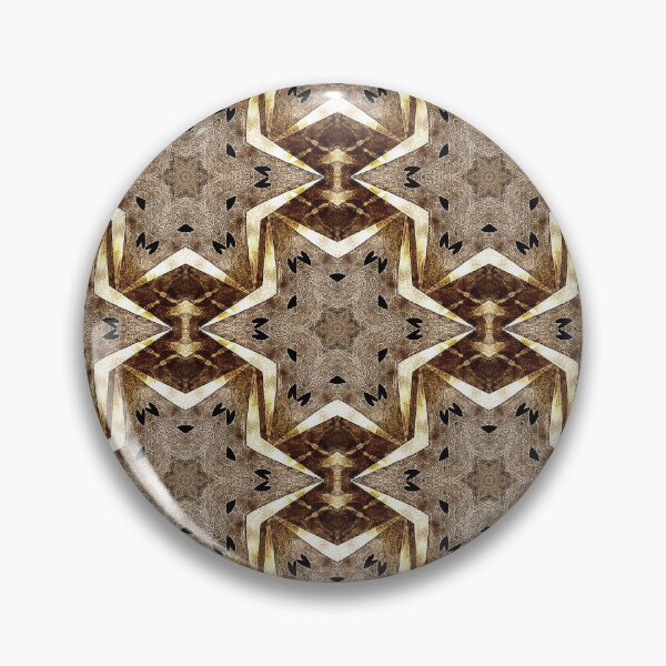 Item preview, Bohemian Heart Star Pattern in Brown designed and sold by Artistestella.