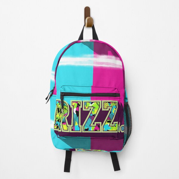 Item preview, "RIZZ." Bold Retro 3D Typography - Vibrant Split Color Pop Art Design designed and sold by WHITE FLAME PRINTS.