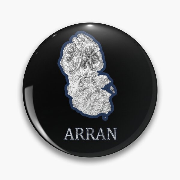 Item preview, Isle of Arran Scotland Topographic Map Print - Scottish Island Contour Art Gift for Hikers designed and sold by Loom on the Loch.