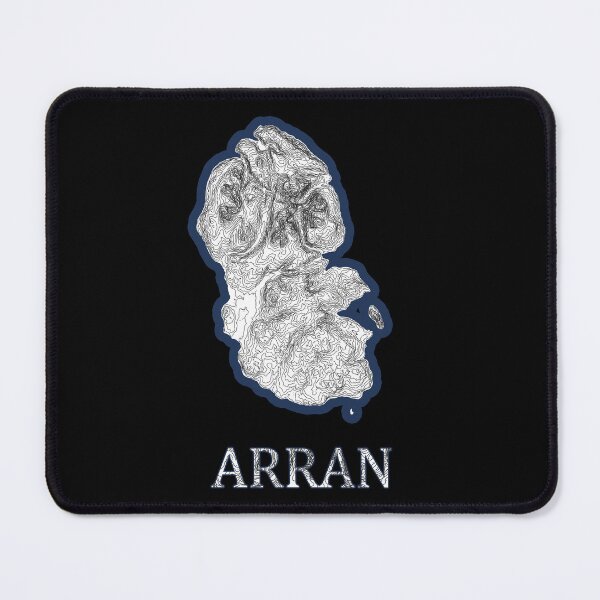 Item preview, Isle of Arran Scotland Topographic Map Print - Scottish Island Contour Art Gift for Hikers designed and sold by Loom on the Loch.