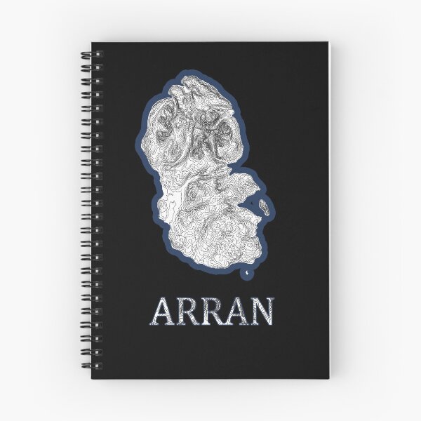 Item preview, Isle of Arran Scotland Topographic Map Print - Scottish Island Contour Art Gift for Hikers designed and sold by Loom on the Loch.