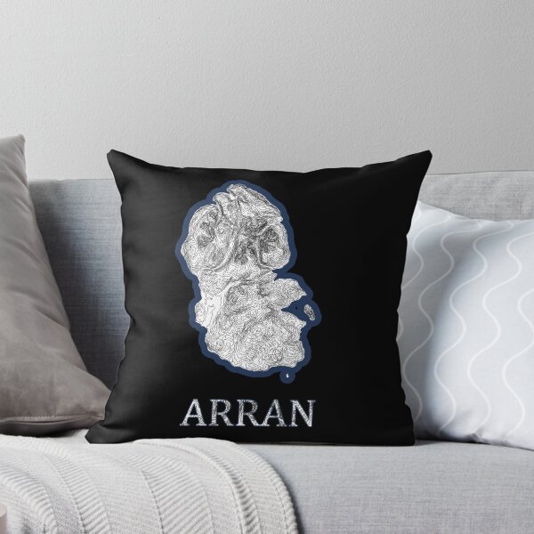 Item preview, Isle of Arran Scotland Topographic Map Print - Scottish Island Contour Art Gift for Hikers designed and sold by Loom on the Loch.