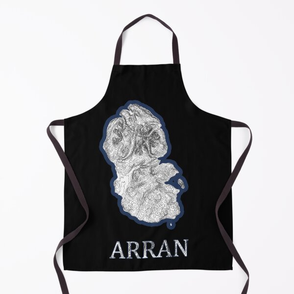 Item preview, Isle of Arran Scotland Topographic Map Print - Scottish Island Contour Art Gift for Hikers designed and sold by Loom on the Loch.