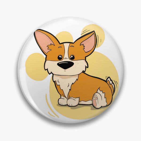 Item preview, Cute corgi dog cartoon designed and sold by rrrycerz.