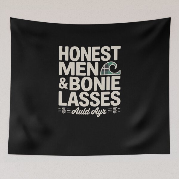 Item preview, Honest Men and Bonie Lasses Auld Ayr Design | Scottish Burns Poetry Gift  designed and sold by Loom on the Loch.