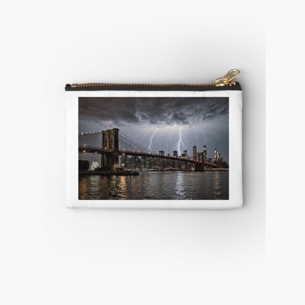 Item preview, New York Brooklyn Bridge in a Thunderstorm designed and sold by aykiradesigns.