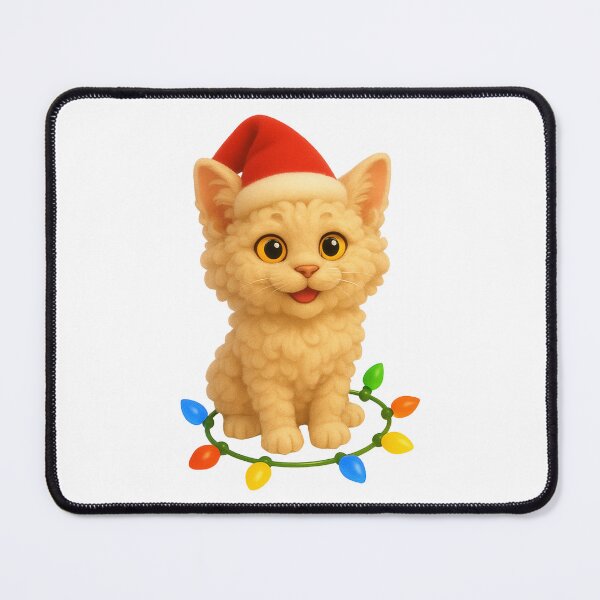 Item preview, Christmas Selkirk Rex Cat designed and sold by Sillytoe.