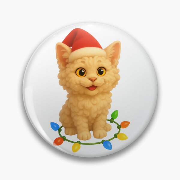 Item preview, Christmas Selkirk Rex Cat designed and sold by Sillytoe.