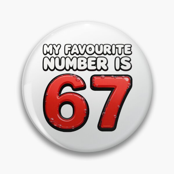 Item preview, My Favourite Number is 67 T-Shirt designed and sold by Quality-Custom-Designs.