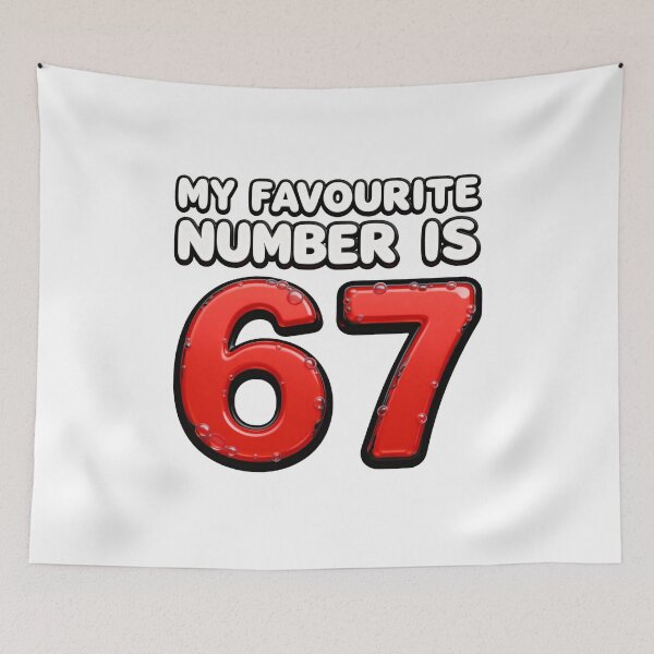 Item preview, My Favourite Number is 67 T-Shirt designed and sold by Quality-Custom-Designs.