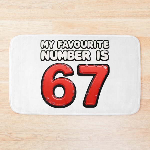 Item preview, My Favourite Number is 67 T-Shirt designed and sold by Quality-Custom-Designs.